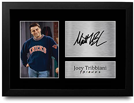 HWC Trading Joey Tribbiani A4 Incorniciato Firmato Regalo Visualizzazione Delle Foto Print Immagine Autografo Stampato Per Friends Matt Leblanc Tv Show Fan