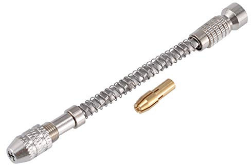 KATUR Turbina Semiautomática Accionamiento de precisión Taladro manual Artesanías Herramienta para hacer agujeros Espiral de madera Taladro de mano Chuck 0.2-2mm