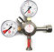 Hiwi Premium-Druckregler für Bierzapfanlagen, 3 bar, 1-leitig, 2 Manometer, für CO2-Mehrwegflasche