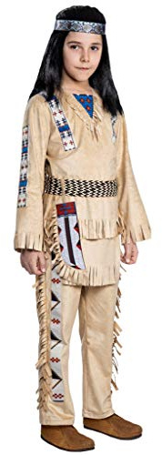 Maskworld Winnetou Kinderkostüm - Indianer Western - Kindergröße: 110-116 - Lizenz-Kostüme aus den Karl-May-Filmen für Karneval und Motto-Party