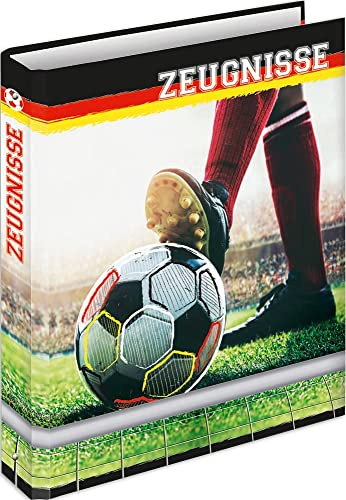 RNK 46782 - Zeugnisringbuch Fußballfieber für DIN A4 Formate mit 4 Ring-Mechanik, 1 Stück