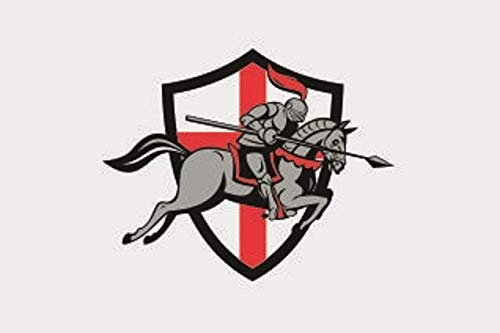 U24 Aufkleber Ritter Motiv Nr. 55 Flagge Fahne 8 x 5 cm Autoaufkleber Sticker