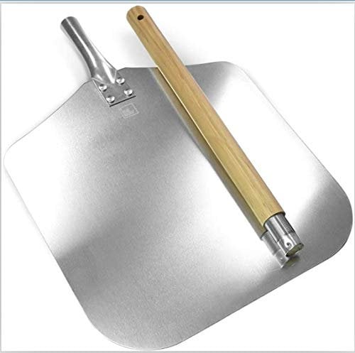 Vintage Gourmet® Cordierite Pizza Classic Baking Stone, (Round, Square & Rectangle) Pizza Paddle Peel, Serving Set 3 Piece (Peel, Cutter & Server) (Deluxe Pizza 12 inch Paddle Detachable Handle)