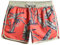 MaaMgic Herren Badeshorts Vintage Retro Boardshorts Schnelltrocknend Kurz Badehose Schwimmhose mit Mesh-Futter und Verstellbarem Tunnelzug， Orange Bananenbaum， S