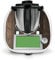 Deko Schutz Aufkleber kompatibel mit Küchenmaschine Thermomix TM6 Design Sticker Klebefolie Zubehör Küchengerät wasserfest selbstklebend RX042 (13 Holz)