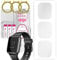 apgo 3 Stück Schutzfolie, klar, kompatibel mit Hama Fit Watch 5910 Smartwatch, Hydrogel Displayschutzfolie mit Positionierhilfe, Displayfolie, robust und kratzfest