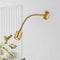Liseuse Murale De Chevet, Liseuse LED 3W Lampe Col De Cygne Flexible 360°, Lampe De Lecture Moderne En Métal, Blanc Chaud 3000K, 210 LM, Pour Chambre Salon Bureau,D'or