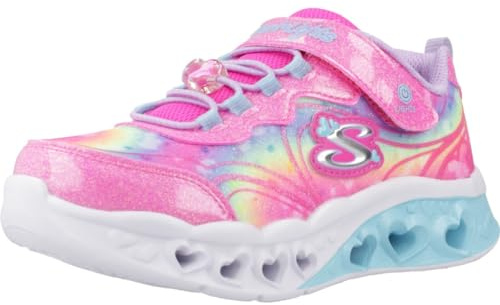Skechers Mädchen Flutter Heart Lights Groovy Swirl Wanderstiefel, Rosa, 28 EU