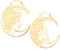 Wildcat Ohrringe Skull Couple Hoops Gold onesize