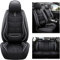 maiqiken Autositzbezug Für VW for Volkswagen Golf 3 5 6 7 Golf3 Golf5 Golf6 Golf7 Tour Variant Komplettset 5 Sitze Allwettereinsatz Auto Ledersitzbezug Schwarz Weiß