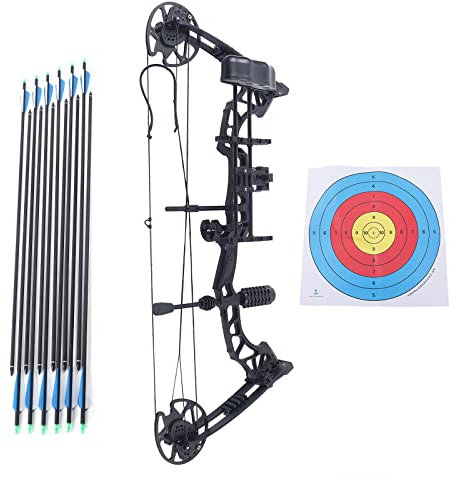 Futchoy Compound Bogen und Pfeil Set 35-70lbs Jagdbogen Pfeil Bogen Set Erwachsene Sportbogen Recurve Bogen Pfeil Set mit 12 Pfeile