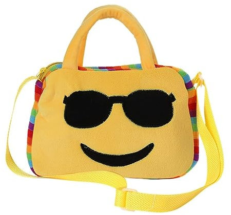 Niedlicher Plüsch-Rucksack mit lustigem Gesicht - Quadratische Form, ideal für Kindergartenkinder, Farbe:Motiv 1