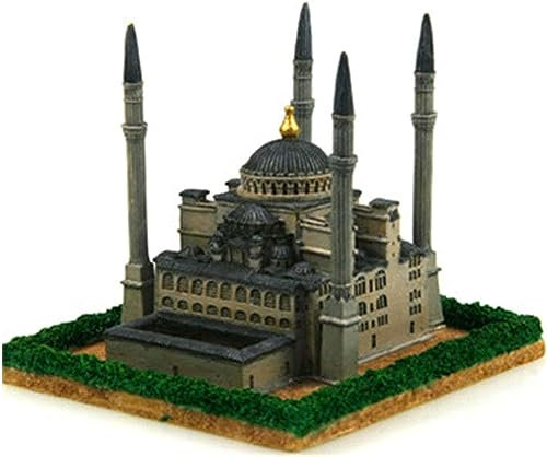 NUNETH Skulptur für Inneneinrichtung, Türkei, blaue Moschee, Statue, Ornament, Harzstatue, Sammlerstück, Geschenk, Grau