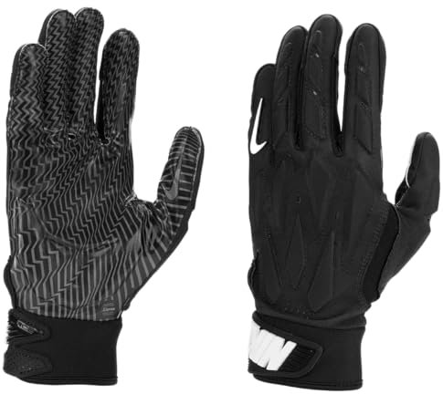 Nike D-Tack 7.0 Lineman Fußballhandschuhe, Schwarz, Weiß, Größe XL