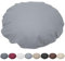 Nurtextil24 Kissen Rund 50cm Ø Durchmesser Grau 100% Baumwolle Bodenkissen Sitzkissen mit Füllkissen Rundkissen Stuhlkissen Bettkissen Sofakissen Kopfkissen Dekokissen Rückenkissen Waschbar