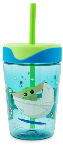 Star Wars: The Mandalorian Grogu Kids Spill-Proof Tumbler With Straw | 18 Ounces