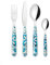 Guzzini - BLUES Juego de 24 Cubiertos - Azul Mediterráneo - 28194576