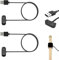 2 Pezzi Caricatore Compatibile con Amazfit GTS 4 Mini, GTS 2/2e/2 Mini, GTR 2/2e, Bip 3/3 Pro, Bip U, T-Rex Pro, Caricabatterie Magnetici Smartwatch, Cavo di Ricarica USB da 1 Metro, Portatile