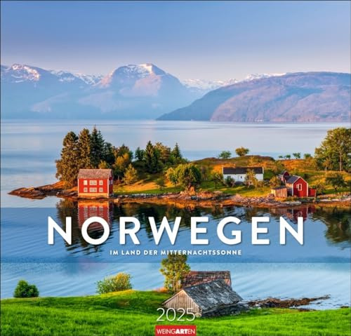 Norwegen - Im Land der Mitternachtssonne - Kalender 2025 - Weingarten-Verlag - Fotokalender - Wandkalender mit fantastischen Landschaftsfotos - 48 cm x 46 cm