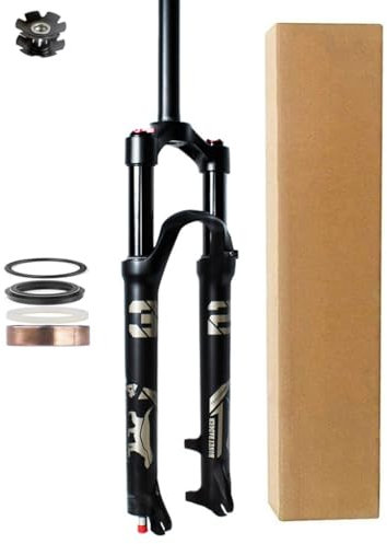 ITETONE MTB Federgabel 26 Zoll 140 mm Mountain-Magnesium-Legierung Fahrrad Air Shocks 27,5 73,7 cm Rebound Einstellbar 1/1-8 Zoll gerades Rohr Fahrradlenker