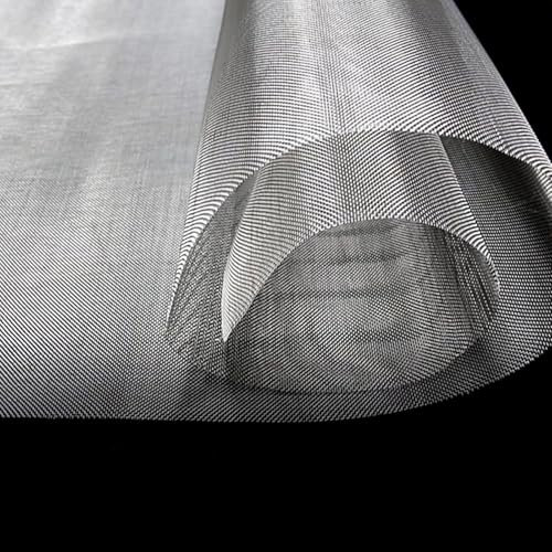Edelstahl-Drahtgeflecht, industrielles Filtersieb, 99 x 99 cm, gewebtes Drahtgeflecht, Lüftungsdrahtblech für Fenstergitter, Gartentür, 60 Maschen
