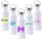 Mookase Botella Personalizada con Inicial y Nombre - Botella Lechera Personalizada- Botella de Acero Inoxidable - Regalo Original - Botella para niña y niño