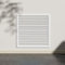 Cubierta decorativa de aluminio ventilada para radiador con rejilla para el hogar, sala de estar, dormitorio, 50 x 50 cm