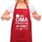 HOWAF Schürze Oma Geschenk, Schürze für Oma Kochschürze Damen mit Taschen, Geschenke für Weihnachten Geburtstagsgeschenk Muttertagsgeschenk
