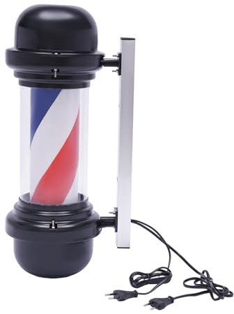 DJOAIUYF 20 Zoll Barbierstab Leuchtkugel Barbershop Sign Barber Pole LED Licht Drehbare Barbier Stange Licht 1400k für Friseursalons, SPAs, Terrassen, Restaurants, Cafés und so weiter.