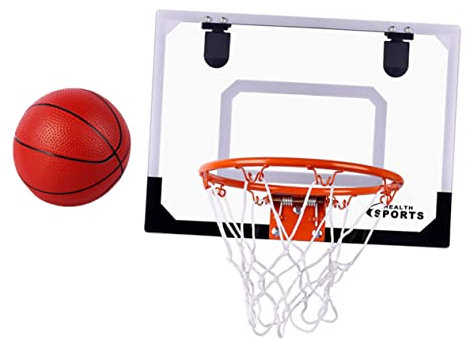DIKACA Hängender Basketballkorb Für Wandmontierter Indoor Basketball Hoop Set Mit Transparentem Basketballbrett Ideal Für Das Zu Hause Fördert Die Sportlichkeit Und Den Spaß Für