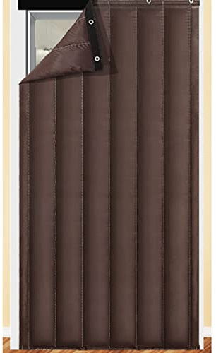 erkebspm Wärmeisolierender Verdunkelungs-Türvorhang, Dicke Baumwoll-Hochleistungs-PU-Schallschutzplatten im Winter, robuste, verdickte Wandteppich-Schlafzimmer-Winddichte und wasserdichte Vorhänge