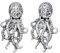 Ohrstecker, einzigartige Ohrstecker, modischer Ohrschmuck, Ohrstecker für Modeliebhaber