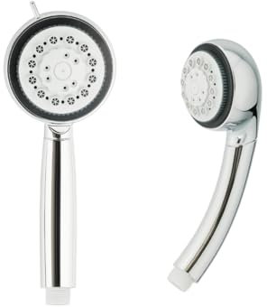 Soffione Doccia Universale 9 Getti Regolabili Cromato Anticalcare Alta Pressione – Getto Massaggiante, Facile da Installare, Attacco Standard G1/2, per Tutti i Bagni – Lemag srl