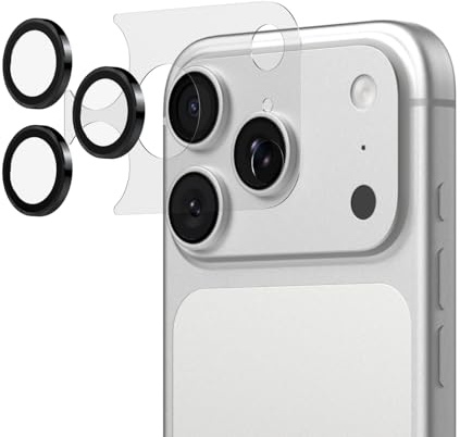 RhinoShield Pack de Protections d’Objectif Photo pour iPhone 17 Pro | Protecteurs d’objectifs et bloc photo inclus, couverture complète, résistant aux rayures, outil d’alignement inclus