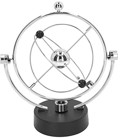 Bewinner Magnetic Perpetual Motion Swing Ball Solar System Electronic Orbit Ornament Sporty Elegant Perfect Decor Easy Installation for Office or Outer Space Themed Room Plastic 9.8 X 9.1 X 4.3in