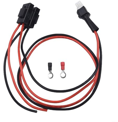 TONIXY Radio Power Supply Cable 1M 30A With Fuse For ICOM IC-7000 IC-7600, For YAESU FT-450 FT-991, For KENWOOD TS-480 TS-590S Ham Radio Mobile Station