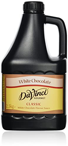 Da Vinci Gourmet Classic White Chocolate Sauce, 1er Pack (1 x 2.5 kg) | Die Sauce der Profis, für Kaffee, Desserts & Cocktails, ideal für Kaffeespezialitäten, inspiriert zu kreativen Rezeptideen
