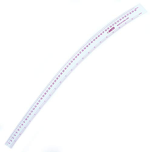 NO.6360 HAND Metric Curve Ruler, Trousers Shape, Sleeves, Princess Line, Dress, Flexible, Measures Curve 60cm, 23