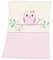 Herding Fynn Babydecke, Eulen Motiv, 75 x 100 cm, Microfaserflausch, Rosa