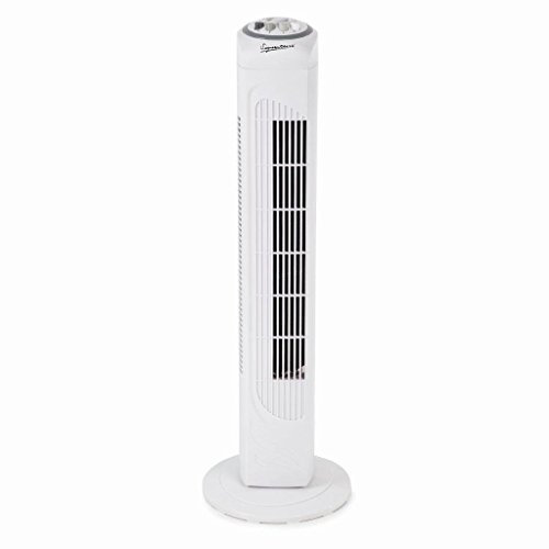 Signature Oscillating Tower Fan, 29-Inch, White