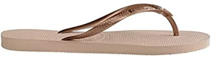 Havaianas Slim Crystal Glamour Swarovski, Infradito Donna, Oro Rosa (Oro Rosa Metallico), 35/36 EU