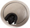50mm Brushed Nickel Desk Grommet with Brush Computer Table Surface Cable Tidy Management