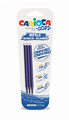 Carioca Oops Refill Blue Blister 3 Stück