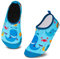 Badeschuhe Kinder Schwimmschuhe Wasserschuhe Schnell Trocknend Strandschuhe Aquaschuhe für Jungen Mädchen Baby Beach Pool(Blau Wal,8.5/9 UK Child,26/27 EU)