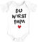 MoonWorks® Baby Body mit Spruch Du wirst Papa Herz Geschenk Schwangerschaft verkünden Bio-Baumwolle weiß 0-3 Monate