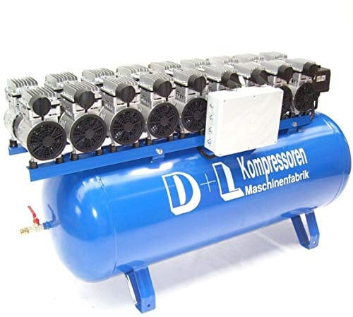 Druckluft Kompressor Silent Leise V18 810/8/270W Ölfrei Flüster Kompressor 9PS AWZ