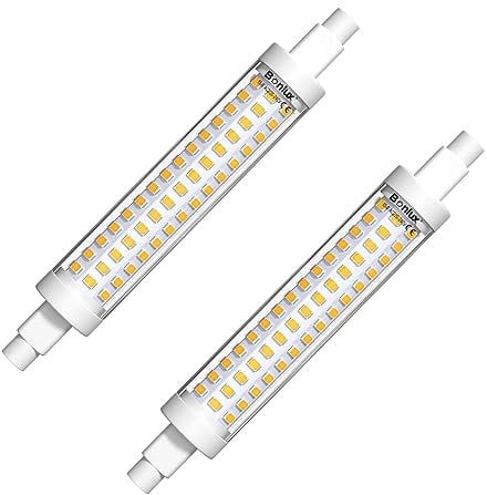 Bonlux R7s LED Lampe Birne 118mm 15W Glühbirne Kaltweiß Leuchtmittel 6000K J118 Doppelsokel Linear Tube Licht 360° Abstrahlwinkel Ersetzt to 150W Halogenstab Lampe 220-240V (2 Stück, Nicht Dimmbar)