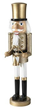 BRANDANI Lo Schiaccianoci Statuetta Oro/Legno h.50 cm. Art. 84237
