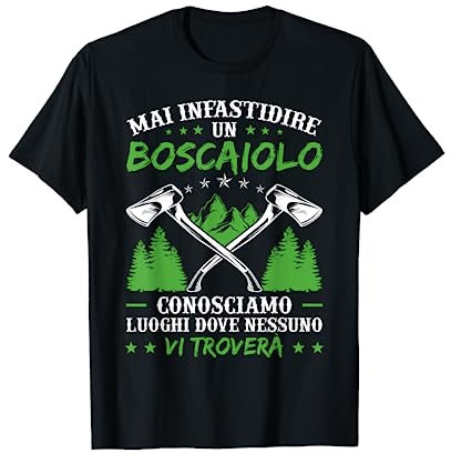 Motosega con scritta divertente Woodman Forest Amor Maglietta