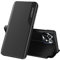 KERUN Custodia per Xiaomi Mi 11 Lite (5G/4G) / 11 Lite 5G NE, Smart View, Custodia a portafoglio con finestrella Standing elegante specchio Flip Case Cover supporto pieghevole - Nero